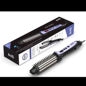 3-in-1 curling iron, straightener and brush